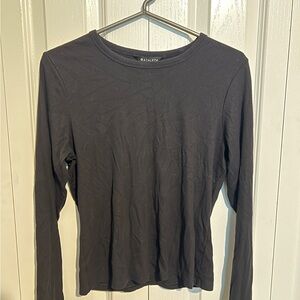 Athleta Charcoal Long Sleeve Tee